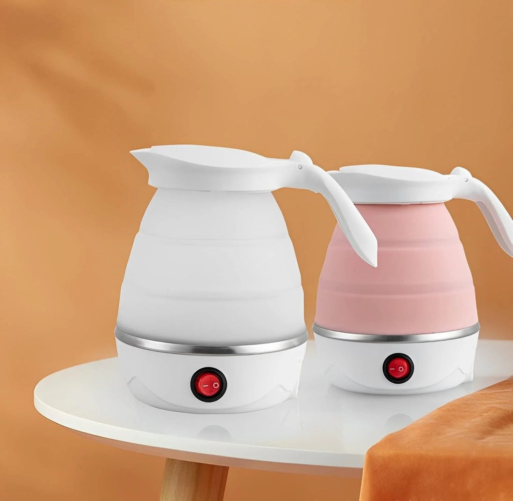 Portable Electric Kettle-🌟 Easy to Use 🌟: The folding electric kettle features a simple one-switch control button - just press the button, and in just 3-5 minutes, your water will be boiled, ready for your favorite hot drinks! ☕🍵 No more waiting around!