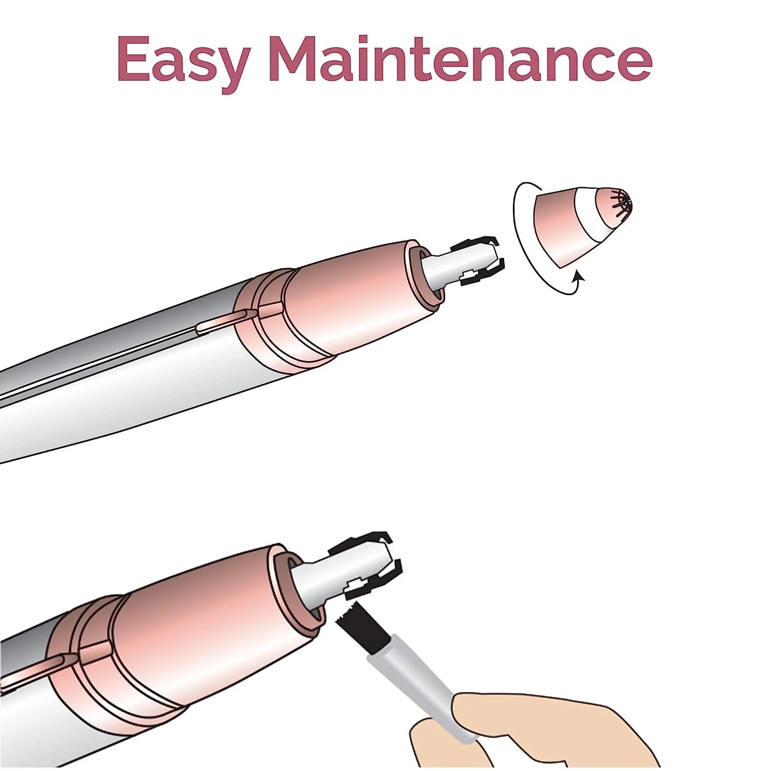 Flawless Brows Electric Eyebrow Hair Remover for Women with LED Light – Precision Facial Hair Trimmer