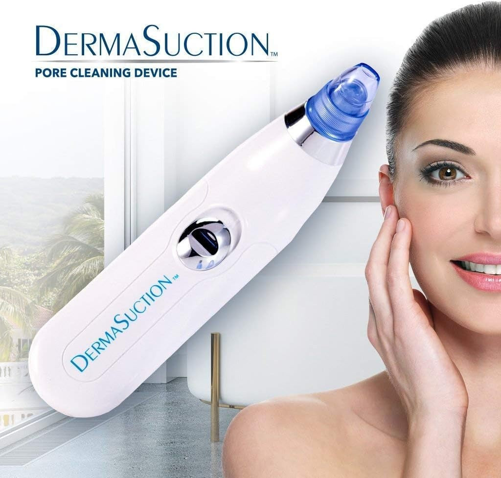 Electric Blackhead Remover Pore Vacuum – USB Rechargeable Facial Pore Cleaner with 5 Suction Levels & 4 Probes
