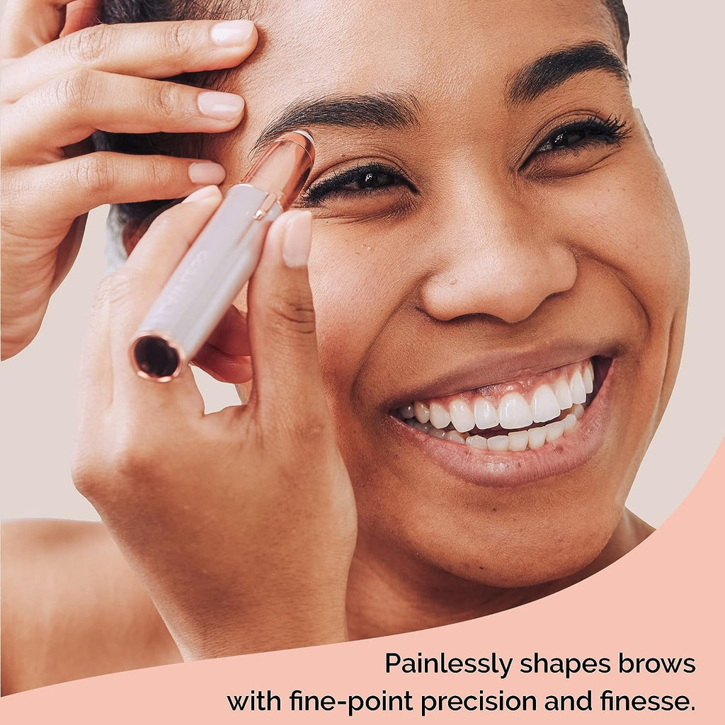 Flawless Brows Electric Eyebrow Hair Remover for Women with LED Light – Precision Facial Hair Trimmer