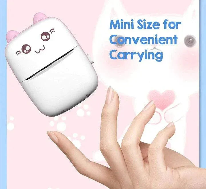 Portable Mini Thermal Printer – Wireless Bluetooth Pocket Printer for Photos, Labels, Notes & Documents