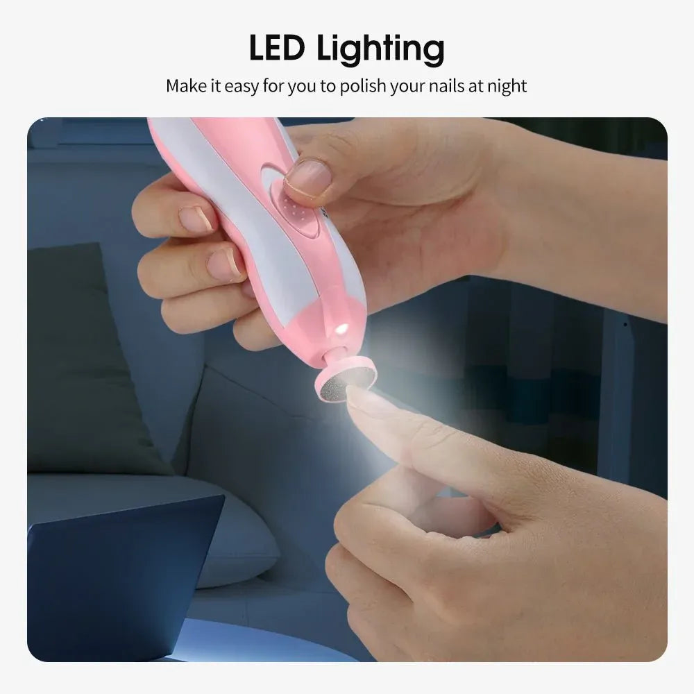 Baby Electric Nail Trimmer Set – Safe & Gentle Nail File Kit for Newborns, Infants & Toddlers