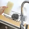 Stainless Steel Faucet Sink Storage Rack – Kitchen Sponge Holder & Drain Organizer
