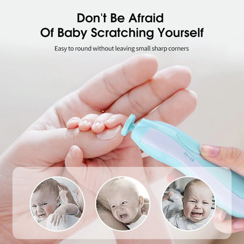Baby Electric Nail Trimmer Set – Safe & Gentle Nail File Kit for Newborns, Infants & Toddlers